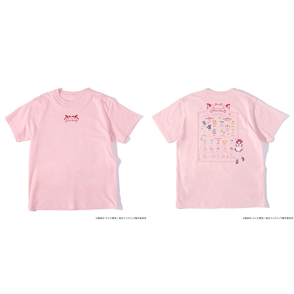 アニメ「東京ミュウミュウ」 ミュウミュウカフェ Tシャツ ライトピンク XXL[ナタリーストア]《１２月予約》