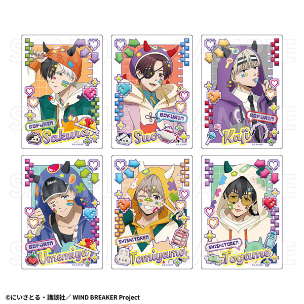 TVアニメ『WIND BREAKER』 でびデコパーカー トレーディングアクリルカード 6個入りBOX[ティームエンタテインメント]《０２月予約》