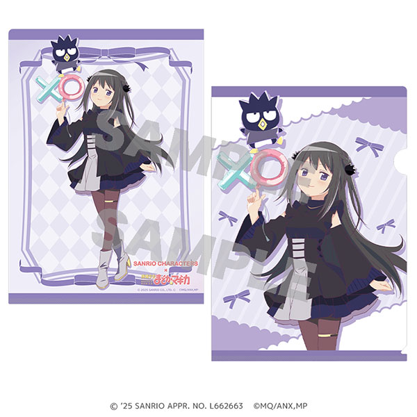 サンリオキャラクターズ×魔法少女まどか☆マギカ クリアファイル 暁美ほむら×バッドばつ丸[Up Fields]《０２月予約》