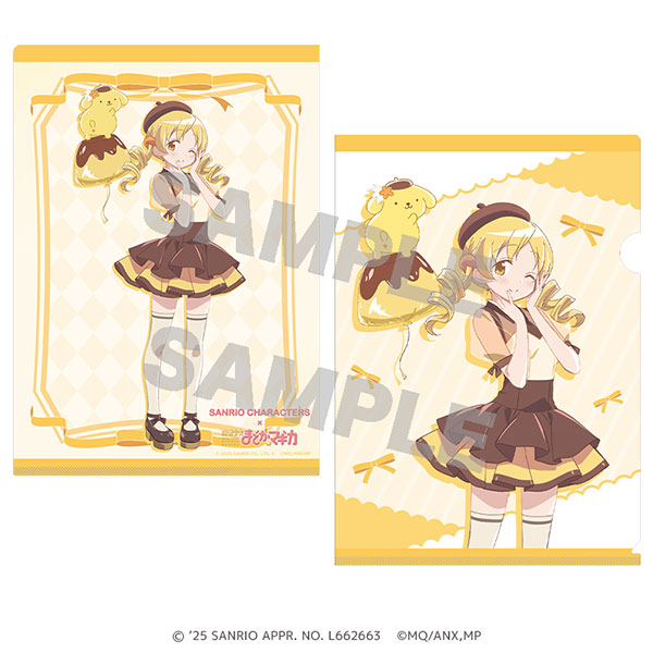 サンリオキャラクターズ×魔法少女まどか☆マギカ クリアファイル 巴マミ×ポムポムプリン[Up Fields]《０２月予約》