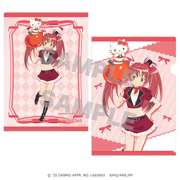 サンリオキャラクターズ×魔法少女まどか☆マギカ クリアファイル 佐倉杏子×ハローキティ[Up Fields]《０２月予約》