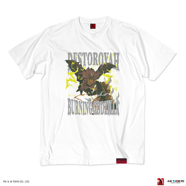 『ゴジラVSデストロイア』30周年 シーンイラストTシャツ 5(ゴジラVSデストロイア)ホワイト XXL[AIR TWOKYO]《発売済・在庫品》