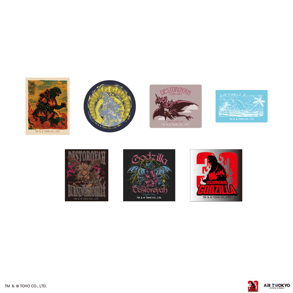 『ゴジラVSデストロイア』30周年 ステッカーセット[AIR TWOKYO]《発売済・在庫品》