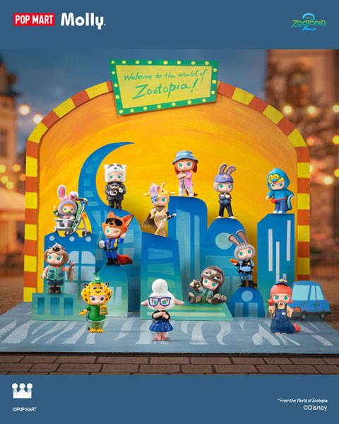 ズートピア　MOLLY シークレット Finnick in Stroller 即納】新品 POP MART × MOLLY × Zootopia 2 ポップマート ズートピア2