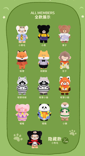 虎ちゃんと彼の隣人シリーズ トレーディングフィギュア 12個入りBOX[FUZZY BEAN]《発売済・在庫品》