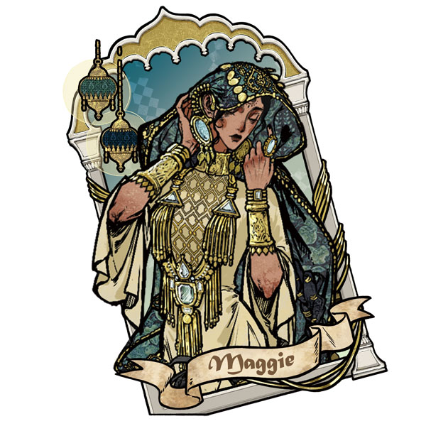 Double Cross スルタンのゲーム アクリルスタンド メギ[2P Games]《発売済・在庫品》