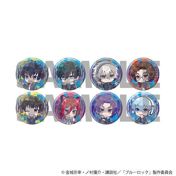 ホログラム缶バッジ(57mm)「TVアニメ『ブルーロック』」23/ゲーム実況ver. ミニキャライラスト 8個入りBOX