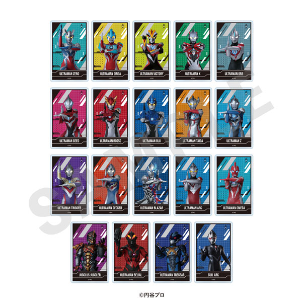 「ウルトラマンシリーズ」 トレーディングアクリルカード 19個入りセット