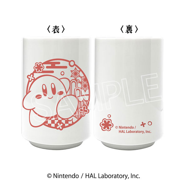 星のカービィ 切り絵シリーズ 湯のみ Aさんぽ(ピンク)[ツインクル]《発売済・在庫品》