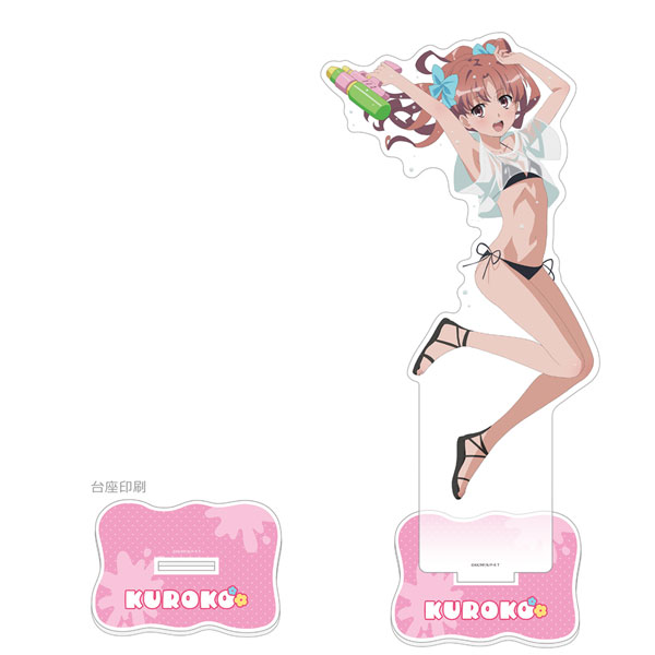 [とある科学の超電磁砲T]描き下ろし特大アクリルスタンド(白井黒子/水遊び)[カーテン魂]《０２月予約》