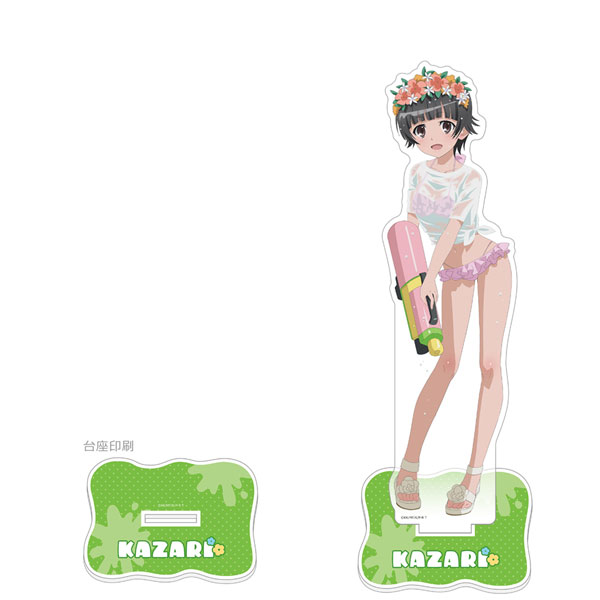 [とある科学の超電磁砲T]描き下ろし特大アクリルスタンド(初春飾利/水遊び)[カーテン魂]《０２月予約》