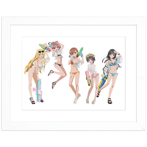 [とある科学の超電磁砲T]描き下ろしキャラファイングラフ(水遊び)A4[カーテン魂]《０２月予約》