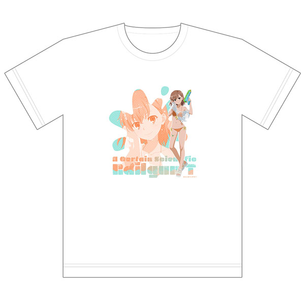[とある科学の超電磁砲T]描き下ろしTシャツ(御坂美琴/水遊び)XLサイズ[カーテン魂]《０２月予約》