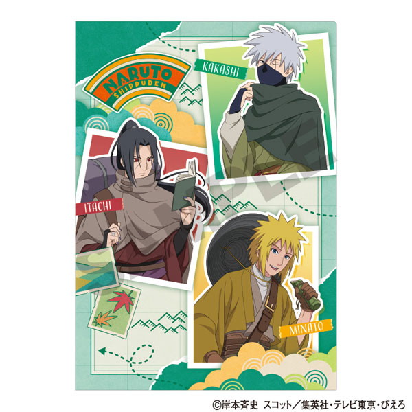 NARUTO-ナルト- 疾風伝 シングルクリアファイル カカシ＆イタチ＆ミナト 旅人[クラックス]《０１月予約》