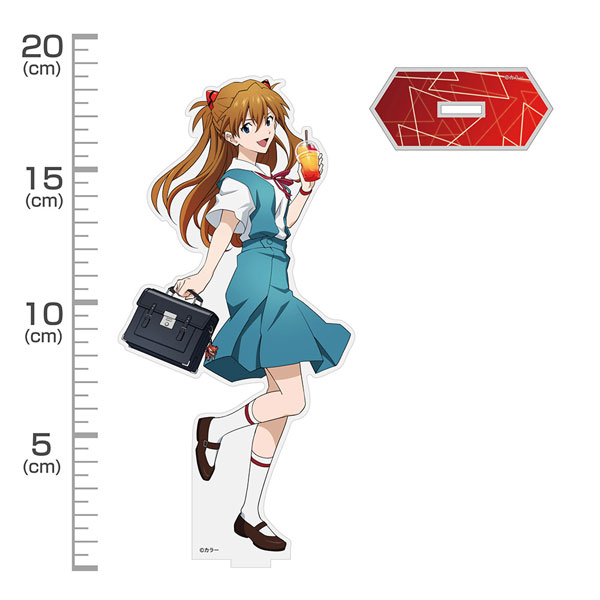 EVANGELION 描き下ろし 式波・アスカ・ラングレー アクリルスタンド(大) 制服Ver.[コスパ]《０２月予約》