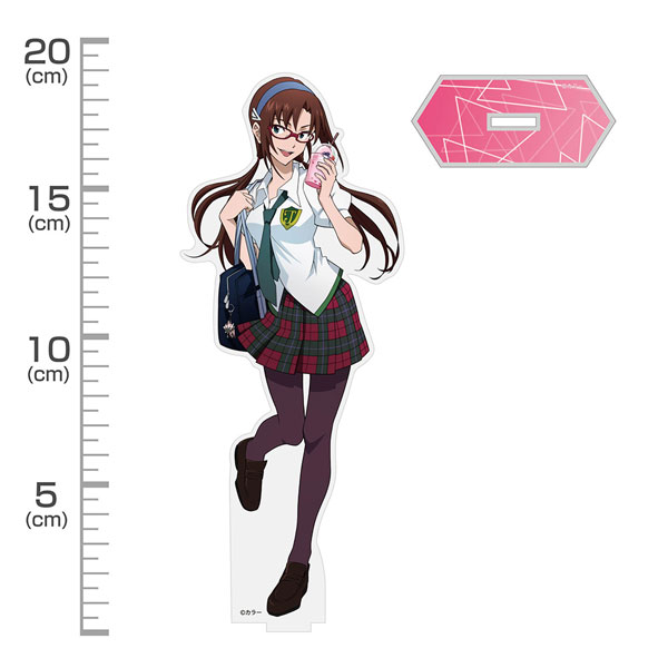 EVANGELION 描き下ろし 真希波・マリ・イラストリアス アクリルスタンド(大) 制服Ver.[コスパ]《発売済・在庫品》
