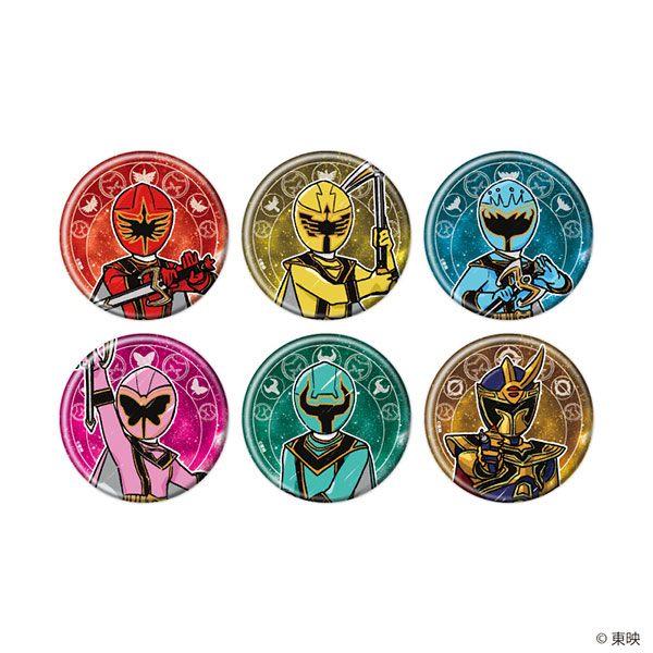 缶バッジ「魔法戦隊マジレンジャー」01/グラフアートイラスト 6個入りBOX