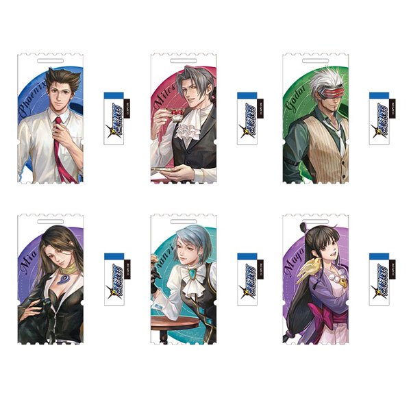 逆転裁判 動物シリーズ トレーディングアクリルカードストラップセット 6個入りBOX