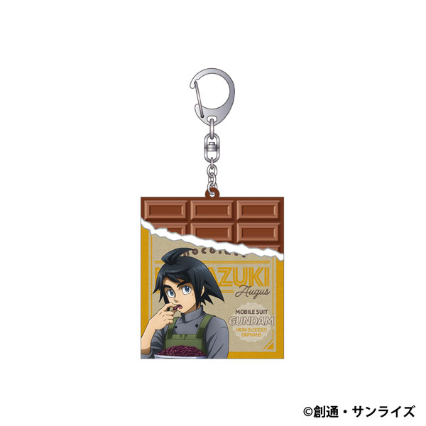 機動戦士ガンダム 鉄血のオルフェンズ チョコ型ラバーキーホルダー 三日月・オーガス Patissier Style[ムービック]《０２月予約》
