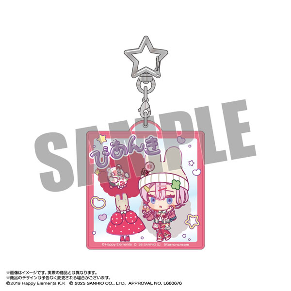 エリオスライジングヒーローズ×サンリオ おなまえアクリルキーホルダー