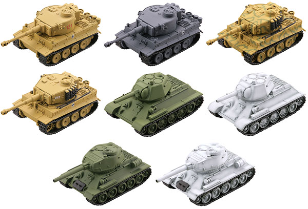 miniQ ワールドタンクディフォルメ7 激闘 東部戦線編(ティーガーVS T-34) 全8種セット