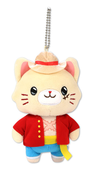 ONE PIECE withCATアイマスク付きぬいぐるみキーホルダー ルフィ[ムービック]《発売済・在庫品》