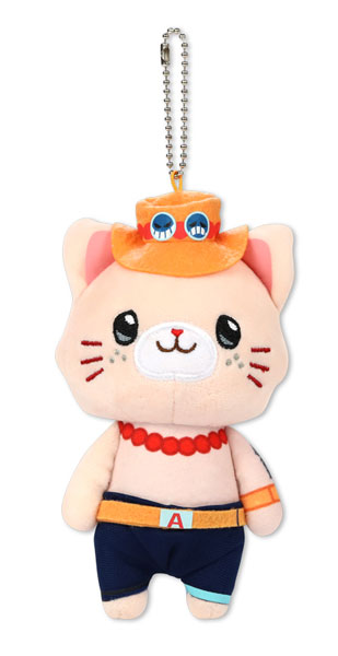 ONE PIECE withCATアイマスク付きぬいぐるみキーホルダー エース[ムービック]《発売済・在庫品》