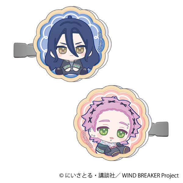 WIND BREAKER アクリルヘアクリップセット 杉下京太郎＆桐生三輝 ぬいパルすきっぷ[ムービック]《発売済・在庫品》