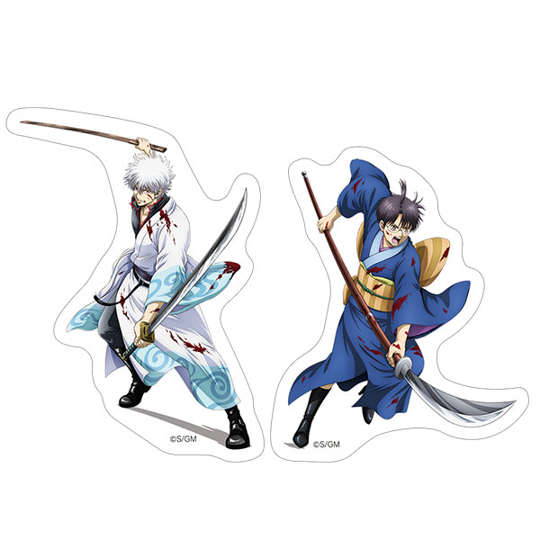 新劇場版 銀魂 -吉原大炎上- ステッカーセット 銀時＆新八[ムービック]《発売済・在庫品》