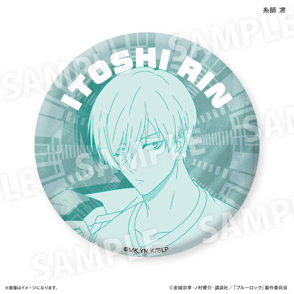 ブルーロック Wake Up ＆ Get Ready 線画缶バッジ 糸師凛[カルチュア・エンタテインメント]《０２月予約》