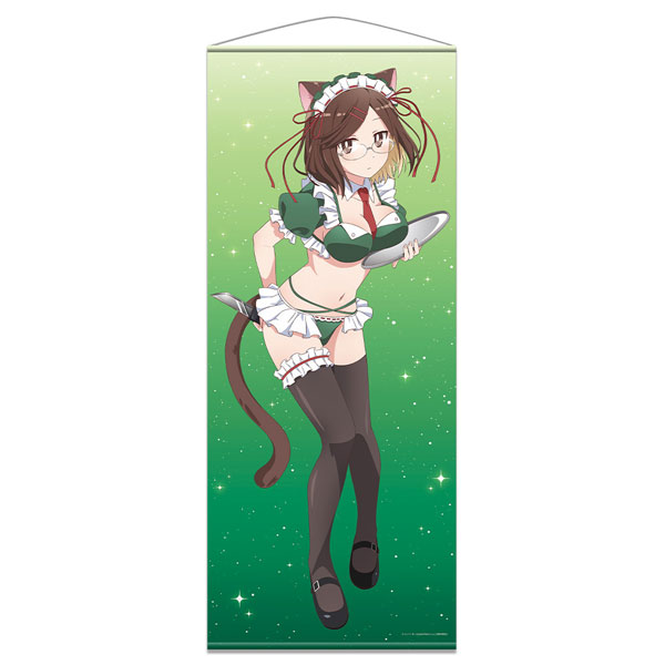 忍者と殺し屋のふたりぐらし ほぼ等身大タペストリー 古賀このは 猫耳水着メイドver.[描き下ろし][アズメーカー]《在庫切れ》