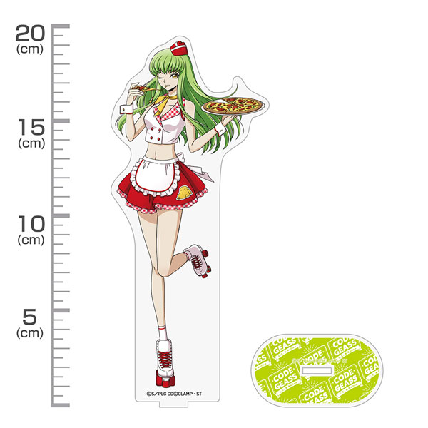 コードギアス 反逆のルルーシュ 描き下ろし C.C. アクリルスタンド(大) アメリカンダイナーVer.