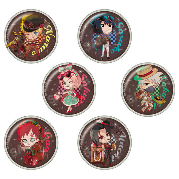 NARUTO-ナルト- 疾風伝 ロカビリーファッション 缶バッジ 6個入りBOX