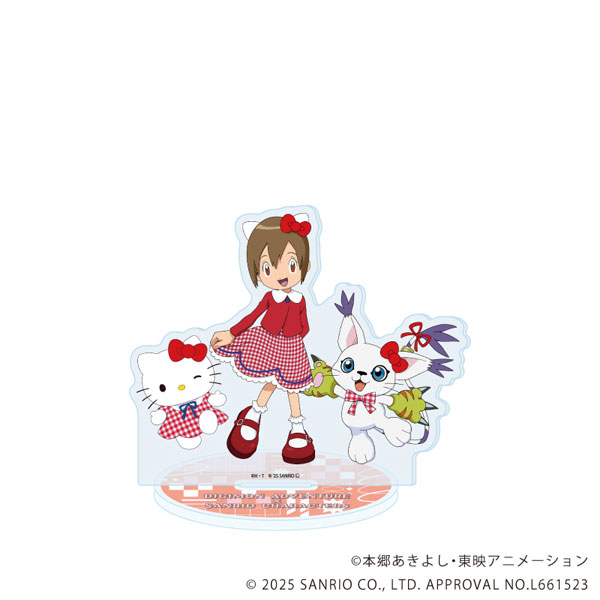 アクリルスタンド「デジモンアドベンチャー×サンリオキャラクターズ