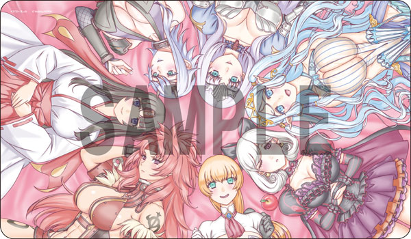 【限定販売】クイーンズブレイド20周年 えぃわ美闘士集合ラバーデスクマット[ホビージャパン]《０３月予約》