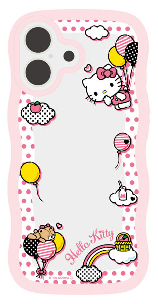 サンリオキャラクターズ iPhone17対応 うねうねフレームケース ハロー