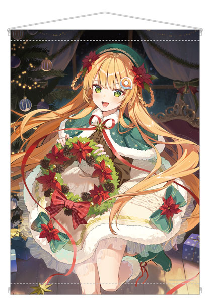 あみこちゃん タペストリー 花ざかりのあみこシリーズ ポインセチア イラスト：Rosuuri[あみあみ]《発売済・在庫品》