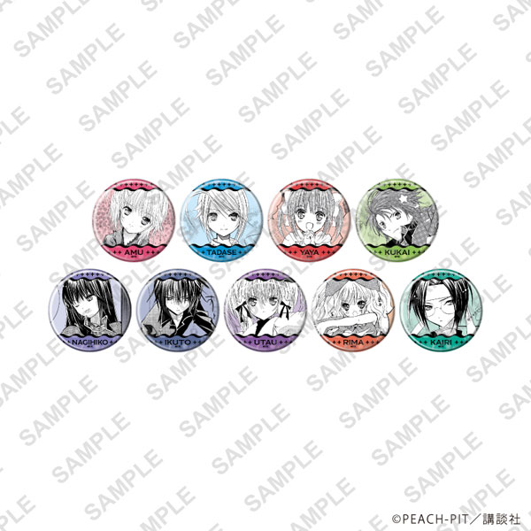 缶バッジ「しゅごキャラ！」30/なみなみデザイン 公式イラスト 9個入りBOX