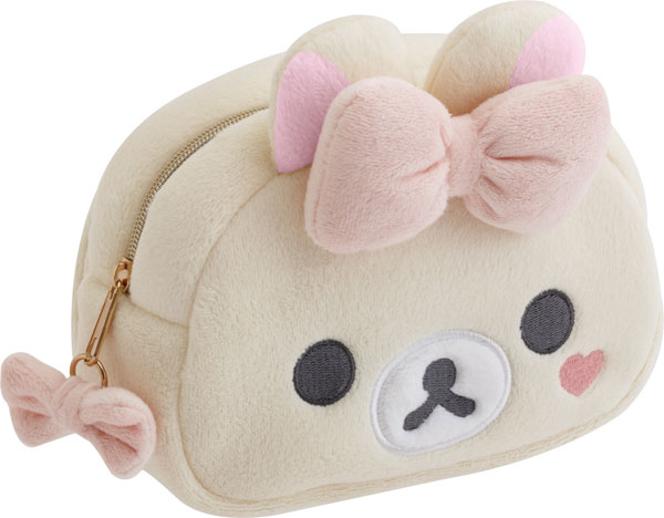 リラックマストア限定 JK 制服 コリラックマ　シールポーチ　ミラー　5点セット CA82002 リラックマ Makeup Rilakkuma ミラー付ぬいぐるみポーチ