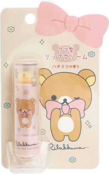 FE45401 リラックマ Makeup Rilakkuma クマ型リップクリーム リラックマ ハチミツの香り[サンエックス]《発売済・在庫品》
