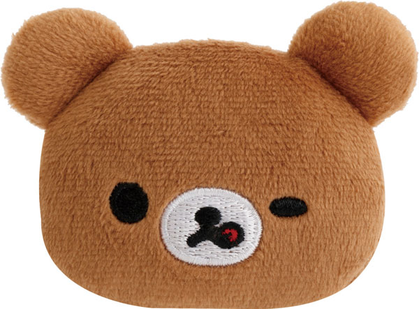 AB38608 リラックマ えもじずぬいぐるみ ぬいぐるみバッジ チャイロイコグマ
