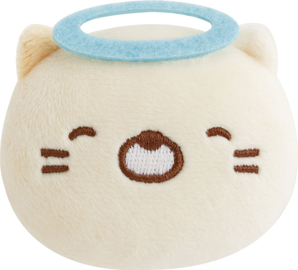 AB38704 すみっコぐらし えもじずぬいぐるみ ぬいぐるみバッジ ねこ