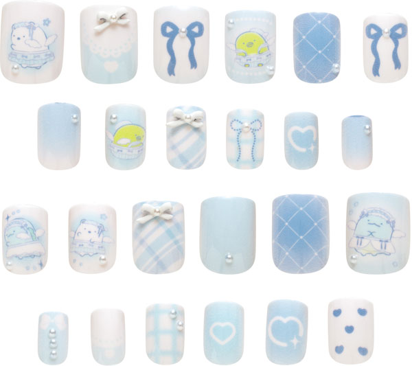 FE45205 すみっコぐらし ネイルチップ しろくま・ぺんぎん？・とかげ[サンエックス]《発売済・在庫品》