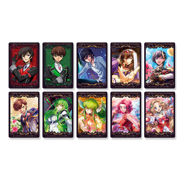 『コードギアス 反逆のルルーシュ』第4弾 クリアカードステッカーA 10個入りBOX