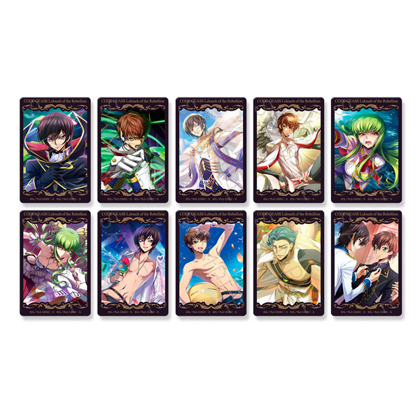 『コードギアス 反逆のルルーシュ』第4弾 クリアカードステッカーB 10個入りBOX
