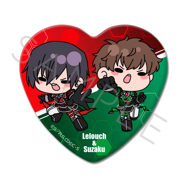 コードギアス 反逆のルルーシュ』第4弾 ハート型缶バッジ N-MG