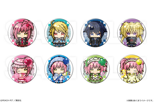 タマ カナエ 缶バッジ 48個 しゅごキャラ！』 kawabit トレーディンググリッター缶バッジ 8個入り