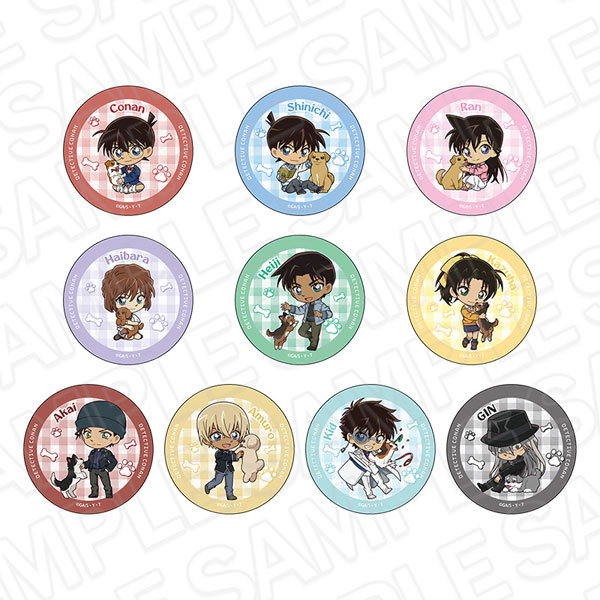 名探偵コナン カンバッジ(ブラインド) デフォルメいぬ ver.2　10個入りBOX