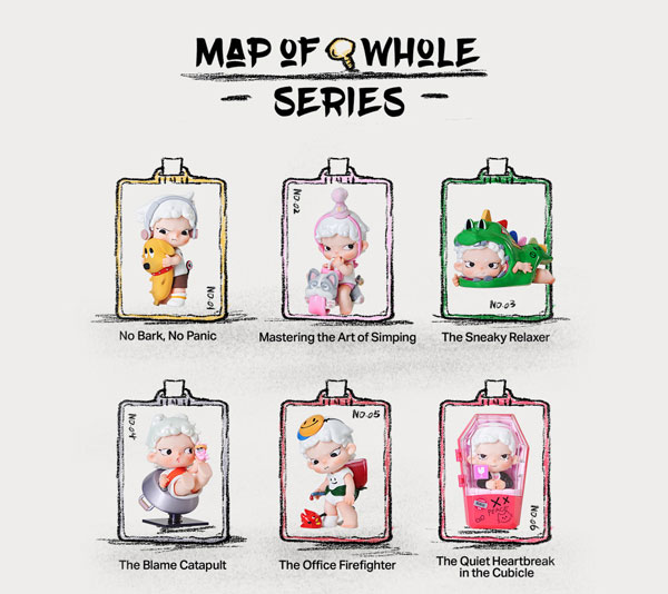 Heyone JUANJUAN(ジュェンジュェン) 職場で発狂寸前の人間図鑑シリーズ トレーディングフィギュア 6個入りBOX