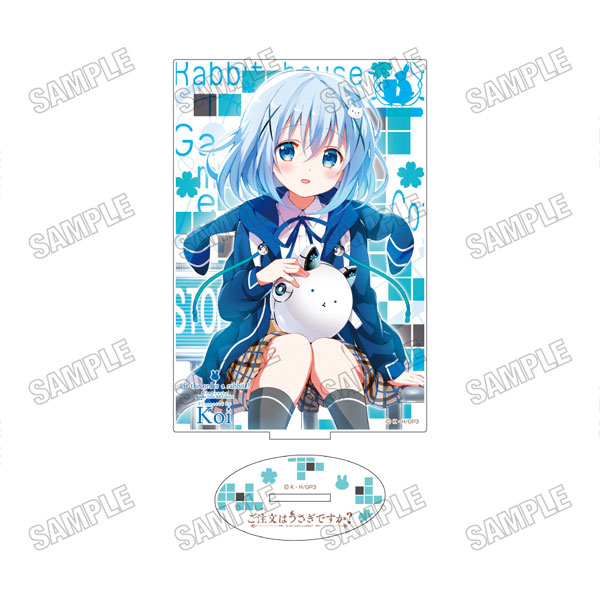 注文はうさぎですか？Liptonコラボ　アクリルクロック　チノ 注文はうさぎですか？Liptonコラボ アクリルクロック チノ